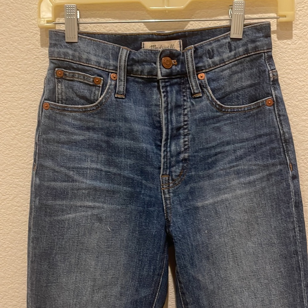 2 pairs !!!   Madewell Jeans.  Perfect Vintage and Demi Boot size 24